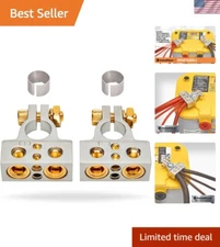 Versatile Gauge Compatible Battery Terminals - Secure Connection Design