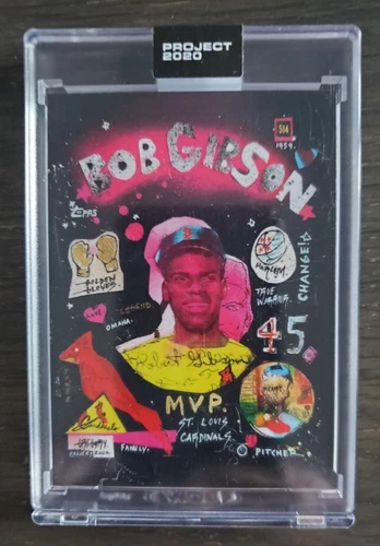 2020 Topps PROJECT 2020 Card #108 - 1959 Bob Gibson by Gregory Siff HOF