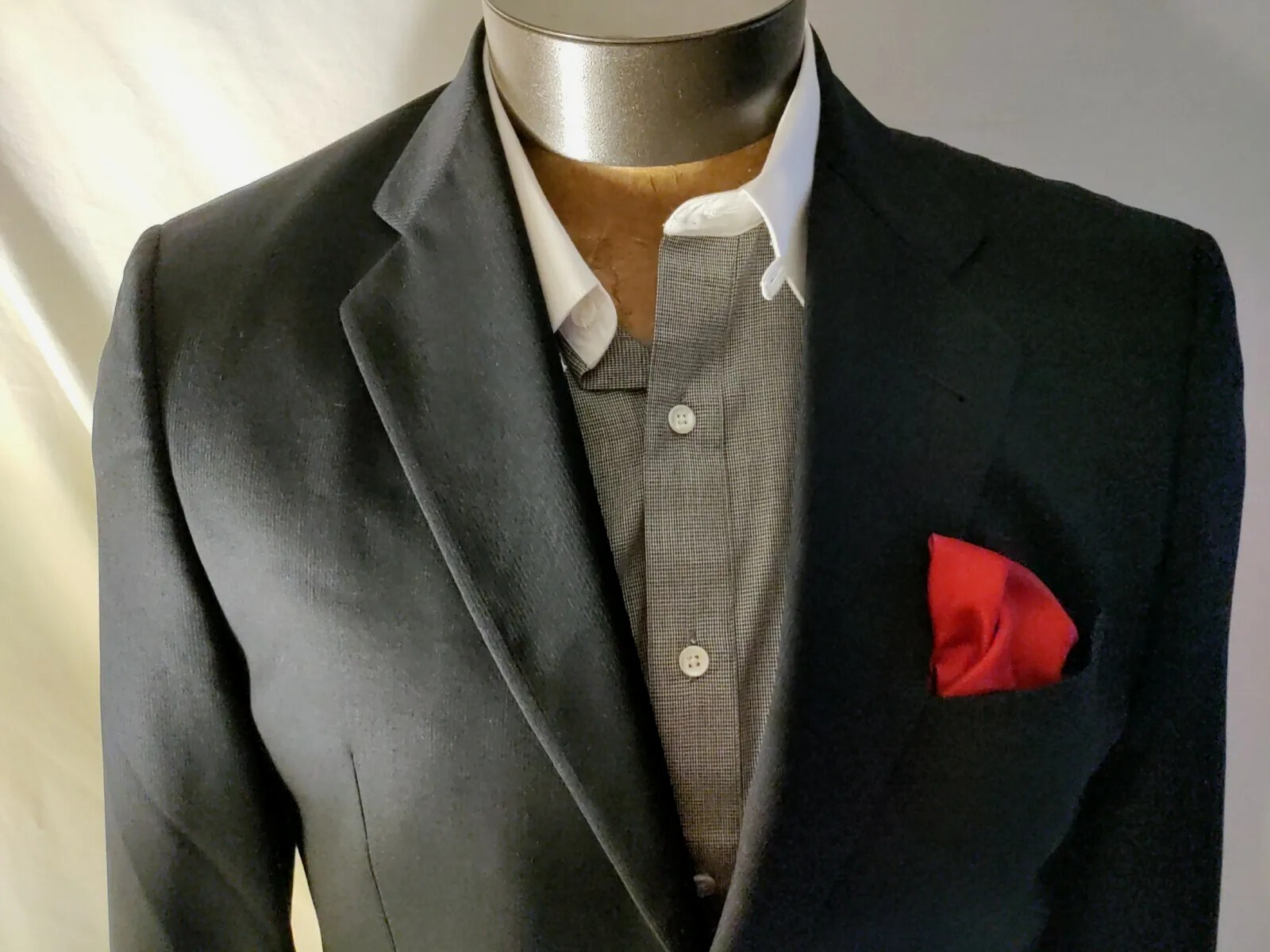 Men Joseph Abboud Collection two button navy blue… - image 4