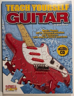 Teach Yourself Guitar Includes CD by Bob Hartz Standard Notation and Tablature