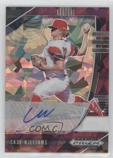 2020 Panini Prizm Draft Picks Burgundy Cracked Ice 7/12 Case Williams Auto 00q8