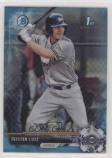 2017 Bowman Draft Chrome Sky Blue Refractor 256/399 Tristen Lutz #BDC-164 7m3