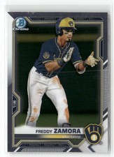 2021 Bowman #BCP-2 Freddy Zamora Chrome Prospects