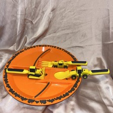 Constructive Eating Plate  Utensils Set   Durable, Kid's Favorite