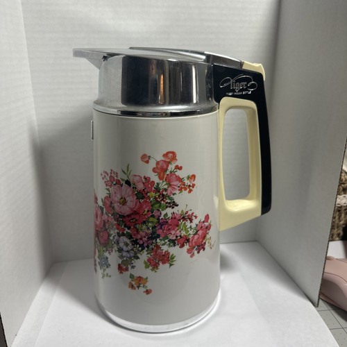 Vintage Tiger Insulated Carafe With Floral Design