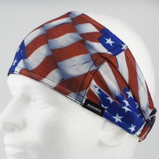 Schampa New American Flag Mini Doo-Z Headband Motorcycle, 14-1272, DZ02-24