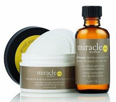 PHILOSOPHY MIRACLE WORKER AM  ANTI-AGING  SOLUTION 1.7oz, 60 CT PADS (S66)