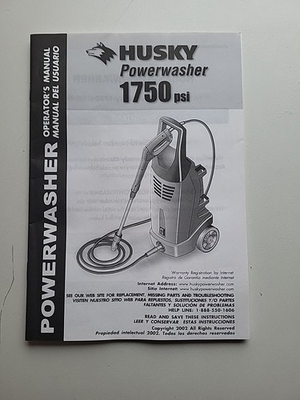 #ad #ad HUSKY Powerwasher 1750 PSI Owner Operator#x27;s Manual Free Shipping $15.99