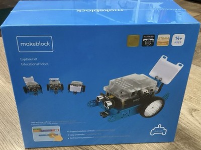 Makeblock Explorer Kit Lernroboter MK-K01-01 Blau Neu Versiegelt Bluetooth Mbot
