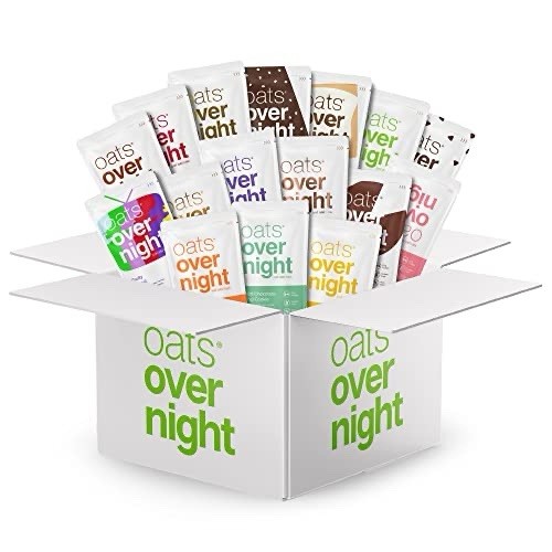 Pack of 40, Oats Overnight Variety Pack – High Protein, High Fiber Oatmeal 