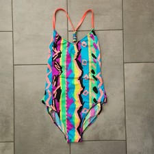 Vintage 90s Pacific Connections Bright And Multicolor One Piece Racer Back...