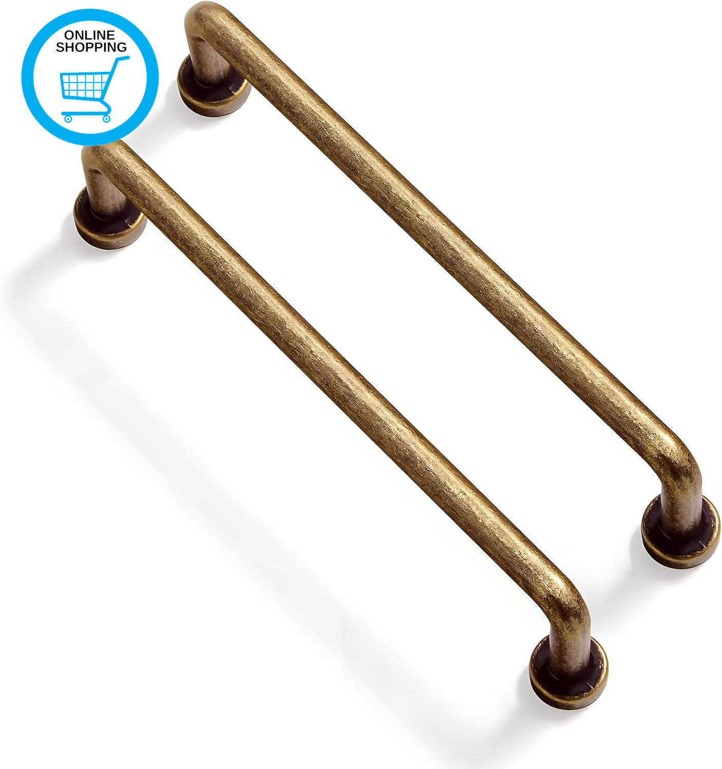 2 Pack Antique Cabinet Pulls, Cabinet Handles,128Mm Hole Center, Zinc Alloy Cabi