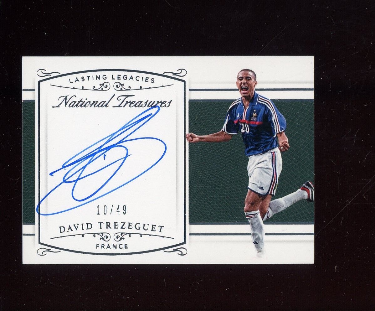 2018 National Treasures Soccer David Trezeguet Lasting Legacies AUTO 10/49