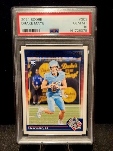 2024 Score - Drake Maye Rookie #303 (RC) PSA 10 Gem Mint