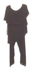 2 Piece Aubergine Coldwater Creek Sz 16 NWT Dressy Pantsuit