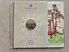2022 Royal Mint Bunc Classic Pooh Kanga And Roo 50p Coin In Pack And On Card. - Available on eBay