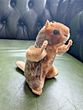 Steiff Beaver Nagy Vintage 60s Stuffed Animal Retro Plush Toy Mohair 50s H8