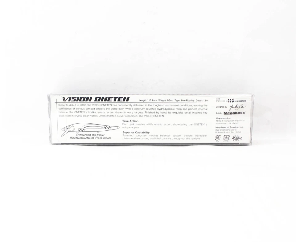 Megabass Vision 110 Oneten Regular Slow Flottant Leurre M Hot Shad (2864) - Photo 2/4