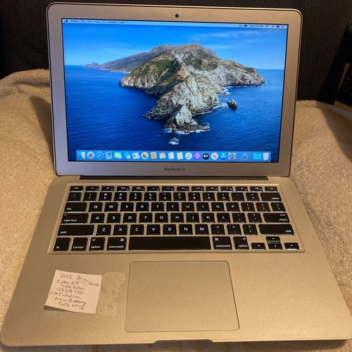 2012 Apple Macbook Air 13"-Core I5-1.7GHZ,4GB,128GB SSD,OSX Catalina,New Battery - Picture 1 of 13