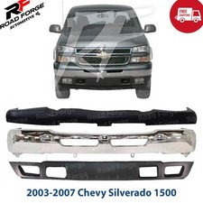Front Bumper Chrome Bumper Cover Primed Kit For 2003-2007 Chevy Silverado 1500 Front Bumper Chrome Bumper Cover Primed Kit For 2003-2007 Chevy Silverado 1500