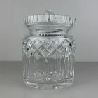 Waterford Lismore Vintage Cut Lead Crystal Biscuit Barrel Cookie Candy Jar 7" V2
