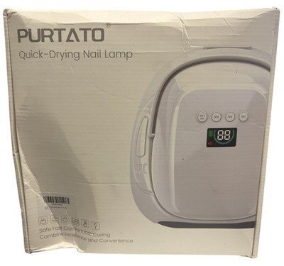 Purtato Uv Nail Led Quick Drying Lamp. 126W Cordless Rechargeable Uv Nail Lamp.