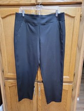 Black Pull-On Active Wear Athleisure Ankle Pants By 32 Degrees Cool sz Med