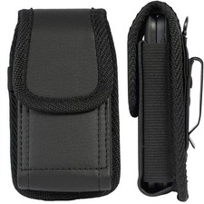 For TCL Flip 4/ Flip 3 / Flip 2 Leather Vertical Pouch Belt Clip loop Phone Case