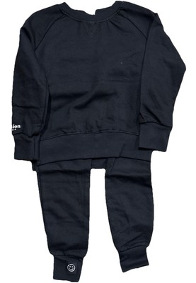 Little Stars Baby 3T All Black Long Sleeve & Jogger Set