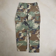 Y2K Faded Camo Military Cargo Pants