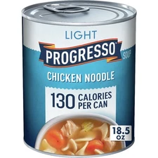 Light Chicken Noodle Soup Ready to Serve Canned Soup 18.5 oz 4 Pack