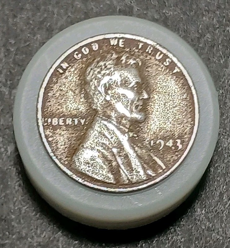1943 P Steel Cent Wheat Cent Penny W.W.2 Era Coin Lincoln Wheat Cent Avg Circ 