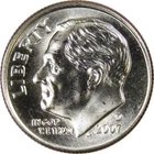 2007 D Roosevelt Dime - Brilliant Uncirculated