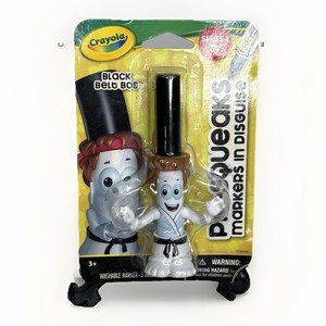 Crayola Pip Squeaks Series 1 Black Belt Bob Marker in Disguise 2013 PACKAGE WEAR