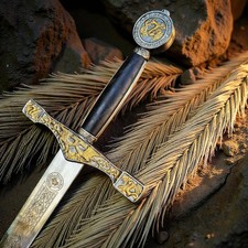 Excalibur Sword Replica Medieval Swords King Arthur Fantasy Collectible Display