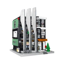 Downtown Office Building Modular Building Blocks Set with Integrated Light Panel