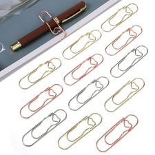 15 Pack Metal Pen Clips, Multifunction Portable Paperclip Pen Holders for