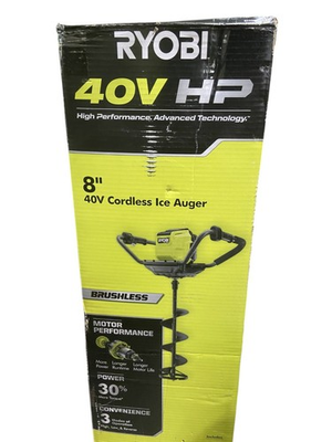 #ad #ad RYOBI 40V HP Ice Auger Cordless with 8” Bit RY40712 Tool Only $244.99