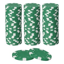 11.5 Gram Poker Chips Bulk, 60 Pcs Poker Chips Game Tokens Accessories, Green