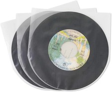sdroceRyaM 7 Inches Vinyl Record Inner Sleeves, 50PCS 7 inch 50pcs, Clear