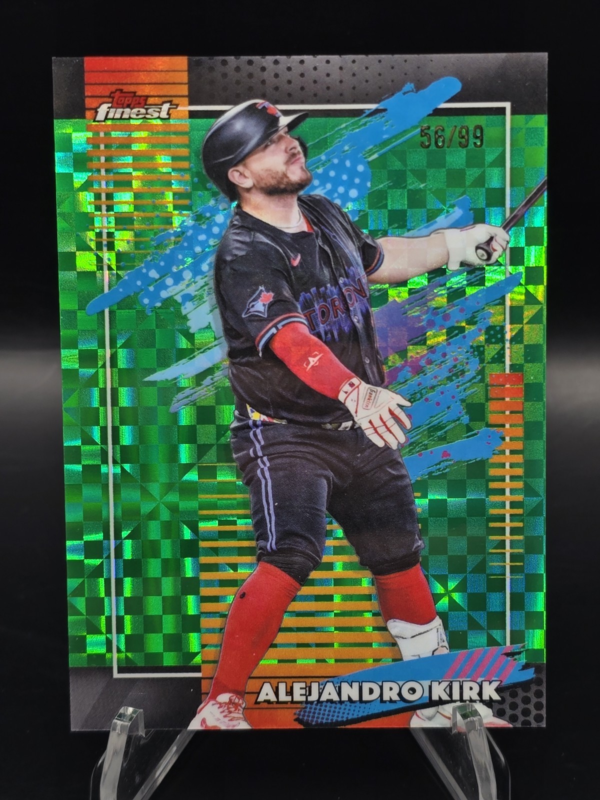 2026 Topps Finest Alejandro Kirk Uncommon Green X-Fractor /99 - Blue Jays