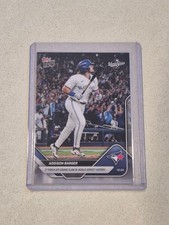 2025TOPPSNOW #897 ADDISON BARGER World Series 1st PH Grand Slam History BLUEJAYS