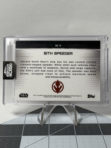 2024 Star Wars Chrome Black Sith Speeder Depths Of The Dark Side - Picture 2 of 2
