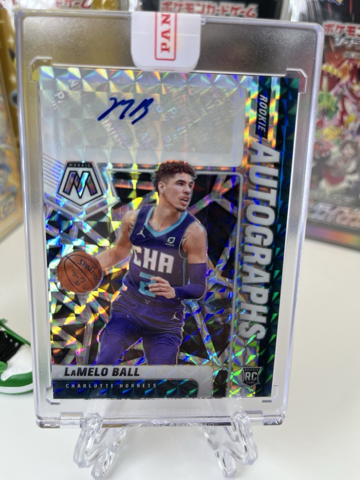 2020-21 Panini Mosaic Rookie Autographs Mosaic LaMelo Ball #RA-LBL Redemption RC