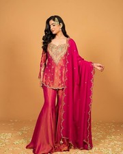 Pakistani Salwar Kameez Ready To Wear Dress 3 Piece Suit Wedding Party Bollywood