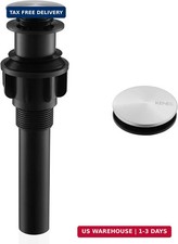 KENES Bathroom Vessel Sink Pop Up Drain Without Overflow Assembly, Lavatory Vani