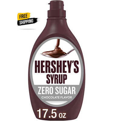 Hershey's Zero Sugar Chocolate Syrup, Bottle 17.5 oz