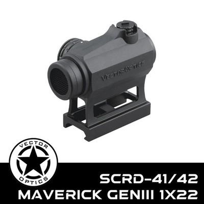Vector Optics GenIII 1x22 Rubber Cover Red Dot Scope Reflex Collimator Sight