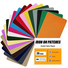 MOONSJONES Iron on Patches for Clothes Fabric patch-9.5cmx12.5cm, multi Color