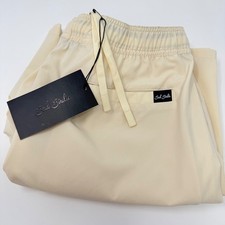 Bad Birdie Golf Mens Active Shorts Sand Shell Elastic Waist Drawstring Small NEW